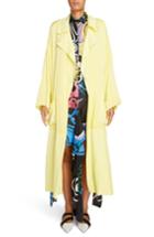 Women's J.w.anderson Soft Silk Wrap Coat Us / 6 Uk - Yellow