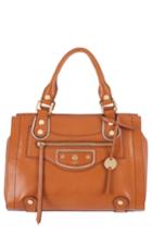Lodis Los Angeles Madeline Rfid Leather Satchel - Brown