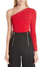 Women's Alexander Wang Snap Sleeve One-shoulder Top