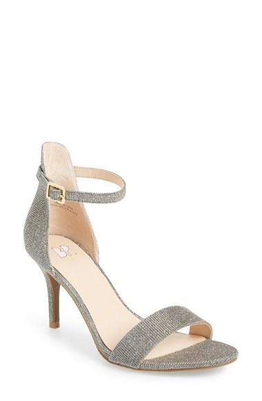 Women's Bp. 'luminate' Open Toe Dress Sandal .5 M - Metallic
