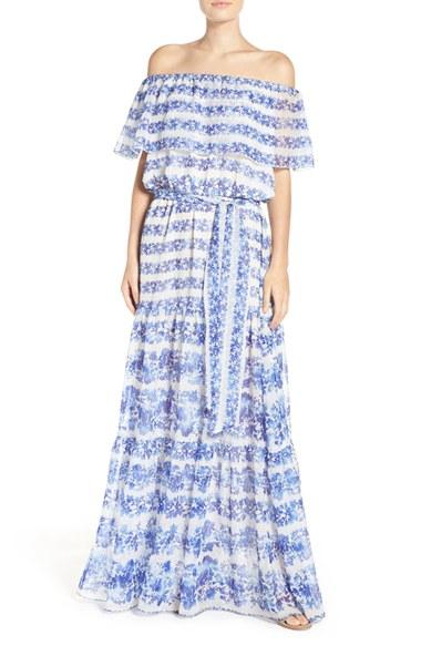 Women's Eliza J Off The Shoulder Maxi Dress