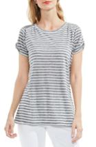 Women's Two By Vince Camuto Twist Keyhole Sleeve Tee - Grey