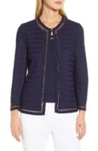 Women's Ming Wang Knit Jacket - Blue