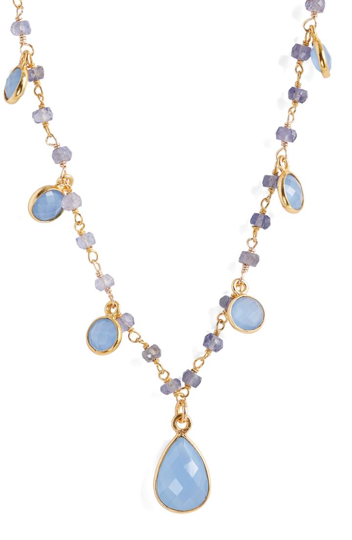 Women's Jemma Sands Riviera Semiprecious Stone Shaker Necklace