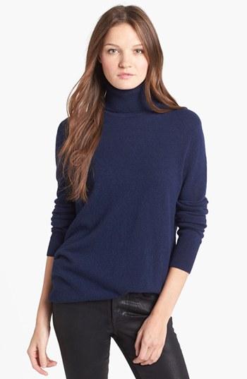 Women's Equipment 'oscar' Cashmere Turtleneck - Blue