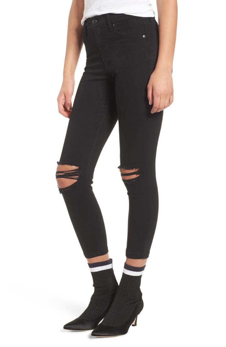 Petite Women's Topshop Jamie Ripped Jeans