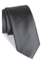 Men's The Tie Bar Mini Dots Silk Tie, Size - Grey