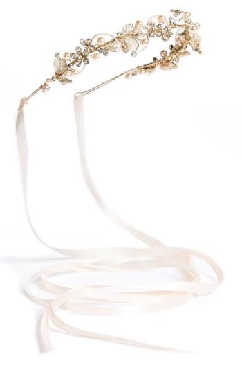 Wedding Belles New York Bead & Crystal Headband, Size - Pink