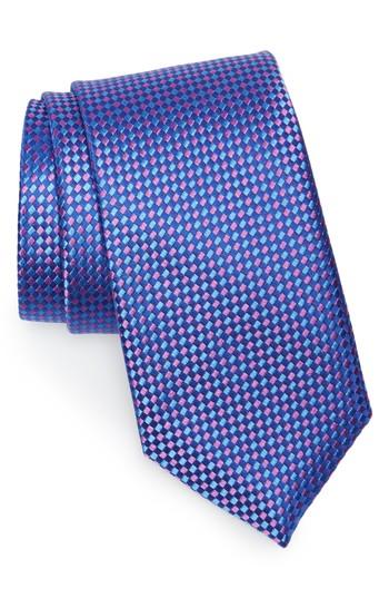 Men's Nordstrom Men's Shop Norman Neat Silk Tie, Size - Red
