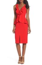 Women's Eliza J Sleeveless Peplum Sheath Dress