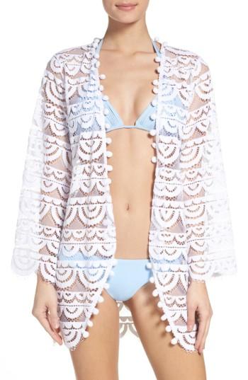 Women's Pilyq Lace Cover-up Cardigan, Size - White
