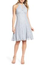 Women's Morgan & Co. Lace Halter Neck Dress /6 - Grey