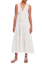 Women's Lemlem Damen Tiered Cover-up Maxi Dress - White