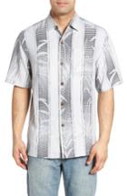 Men's Tommy Bahama Shades Of Bamboo Silk Camp Shirt - Grey