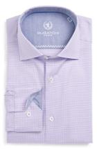 Men's Bugatchi Trim Fit Check Dress Shirt .5 - Purple