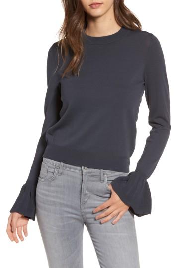 Women's Leith Flare Cuff Sweater - Blue