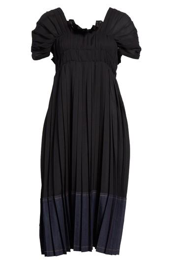 Women's Tricot Comme Des Garcons Pleated Denim Hem Dress