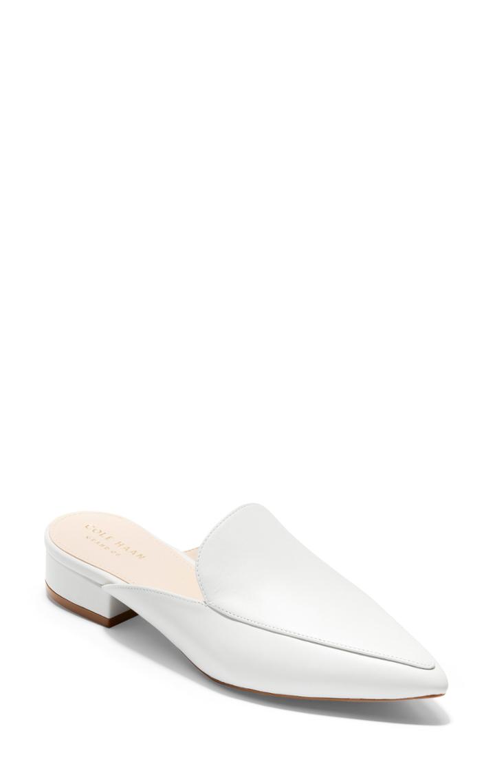 Women's Cole Haan Piper Loafer Mule .5 B - White