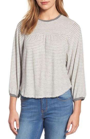 Women's Velvet By Graham & Spencer Vintage Stripe Jersey Peasant Top
