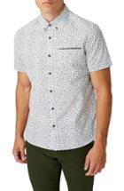 Men's 7 Diamonds Moon Stomp Trim Fit Sport Shirt - Blue