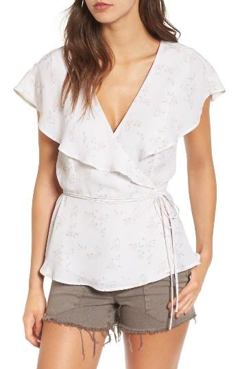 Women's June & Hudson Cape Sleeve Wrap Top