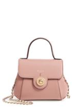 Serapian Milano Mini Gina Leather Top Handle Satchel - Pink
