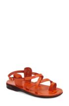 Women's Jerusalem Sandals 'the Good Shepard' Strappy Sandal Us / 40eu - Orange