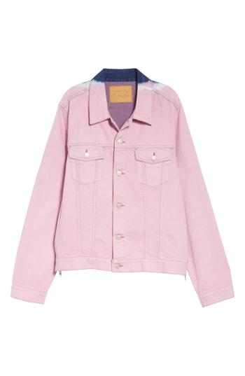 Women's Martine Rose Tie Dye Denim Jacket - Purple