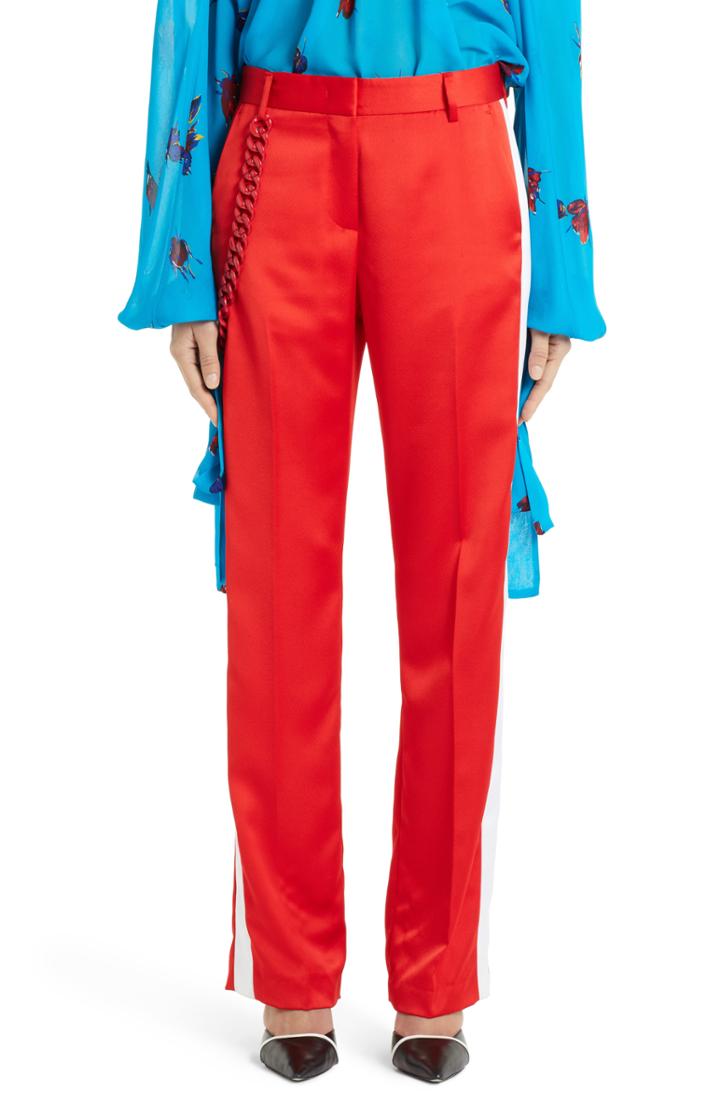 Women's Msgm Chain Detail Trousers