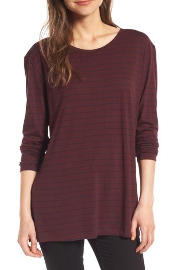 Women's Bp. Side Slit Tee - Burgundy