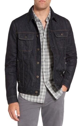 Men's Ag Dart Denim Jacket, Size - Black