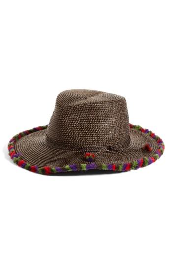 Women's Eric Javits Frida Packable Squishee Fedora - Brown
