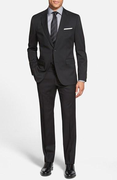 Men's Boss Johnstons/lenon Trim Fit Wool Suit