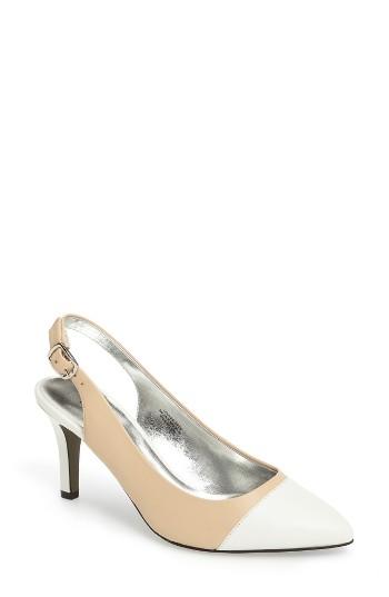 Women's David Tate Soto Slingback Pump N - Beige