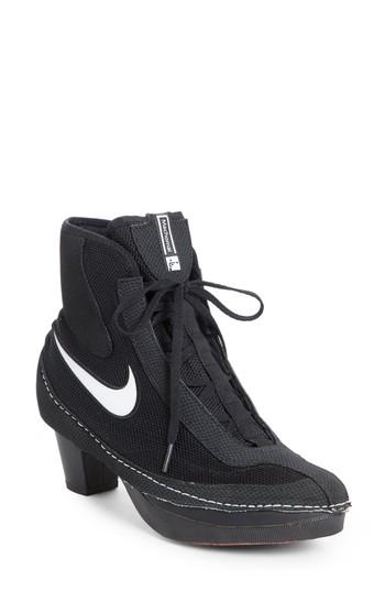 Women's Comme Des Garcons X Nike Heeled Bootie - Black