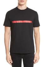 Men's Neil Barrett Brush Stroke Graphic T-shirt - Black