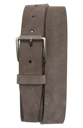 Men's 1901 Adrian Suede Belt - Grey Excalibur