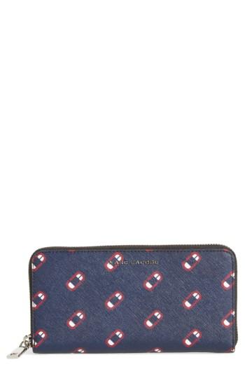 Women's Marc Jacobs Scream Saffiano Leather Continental Wallet -