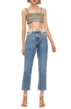 Women's Topshop Pearl Accent Jeans W X 30l (fits Like 25-26w) - Blue