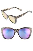 Women's Diff Ruby 54mm Polarized Sunglasses - Grey/ Purple