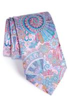 Men's Ermenegildo Zegna Quindici Paisley Silk Tie, Size - Pink