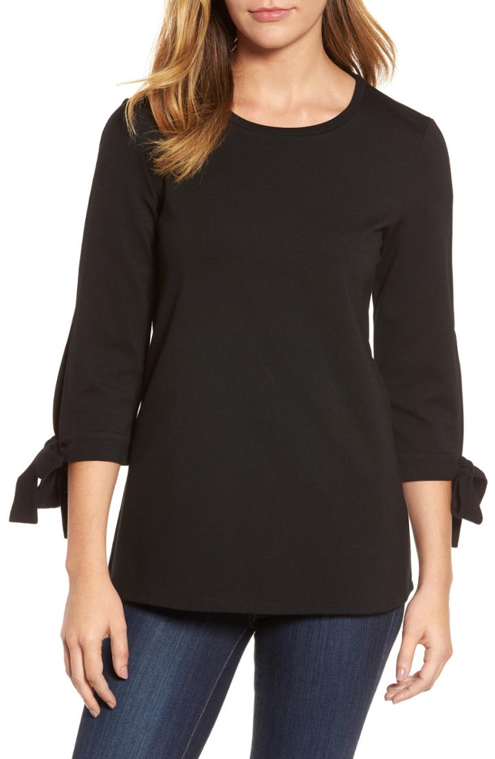 Women's Halogen Ponte Tie Sleeve Tunic