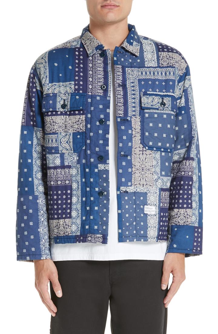 Men's Bedwin & The Heartbreakers Richards Bandana Print Shirt Jacket