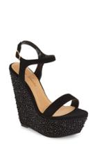 Women's Lauren Lorraine 'pari' Platform Wedge M - Black
