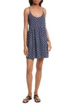 Women's Soft Joie Vadim Print Cotton Slipdress, Size - Blue