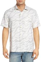 Men's Tommy Bahama Retsina Waves Silk Blend Camp Shirt - White