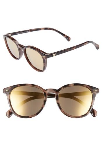 Women's Le Specs X Lumira Bandwagon 51mm Sunglasses & Candle Gift Set - Volcanic Tort