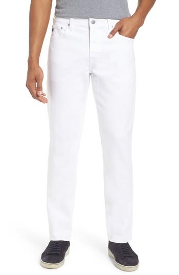 Men's Ag Everett Slim Straight Leg Jeans - White