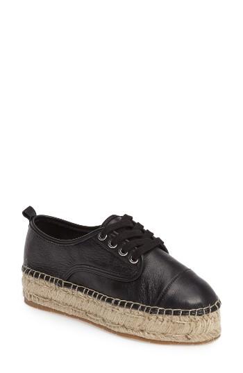 Women's Jslides Rally Espadrille Platform Sneaker .5 M - Black