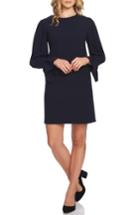 Women's Cece Flutter Sleeve Crepe Shift Dress - Blue